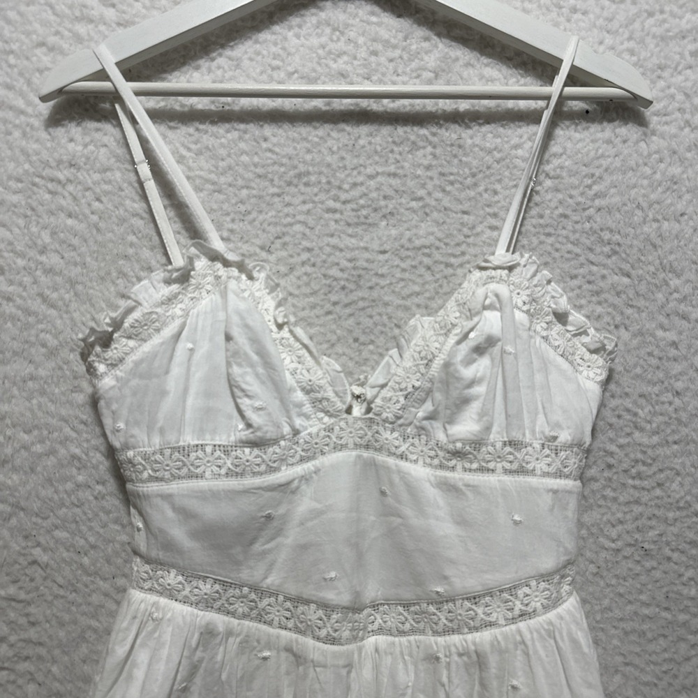 MAJORELLE Kariselle Mini Dress Size XS White Fit & Flare Sweetheart Neckline - Picture 5 of 13